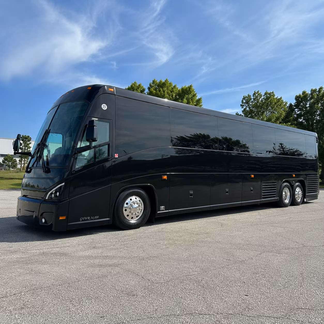 apple valley charter bus rental exterior