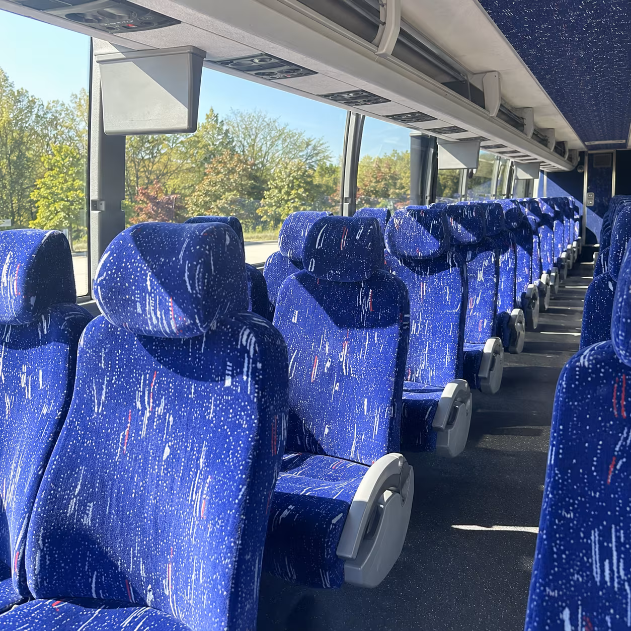 apple valley charter bus rental inside
