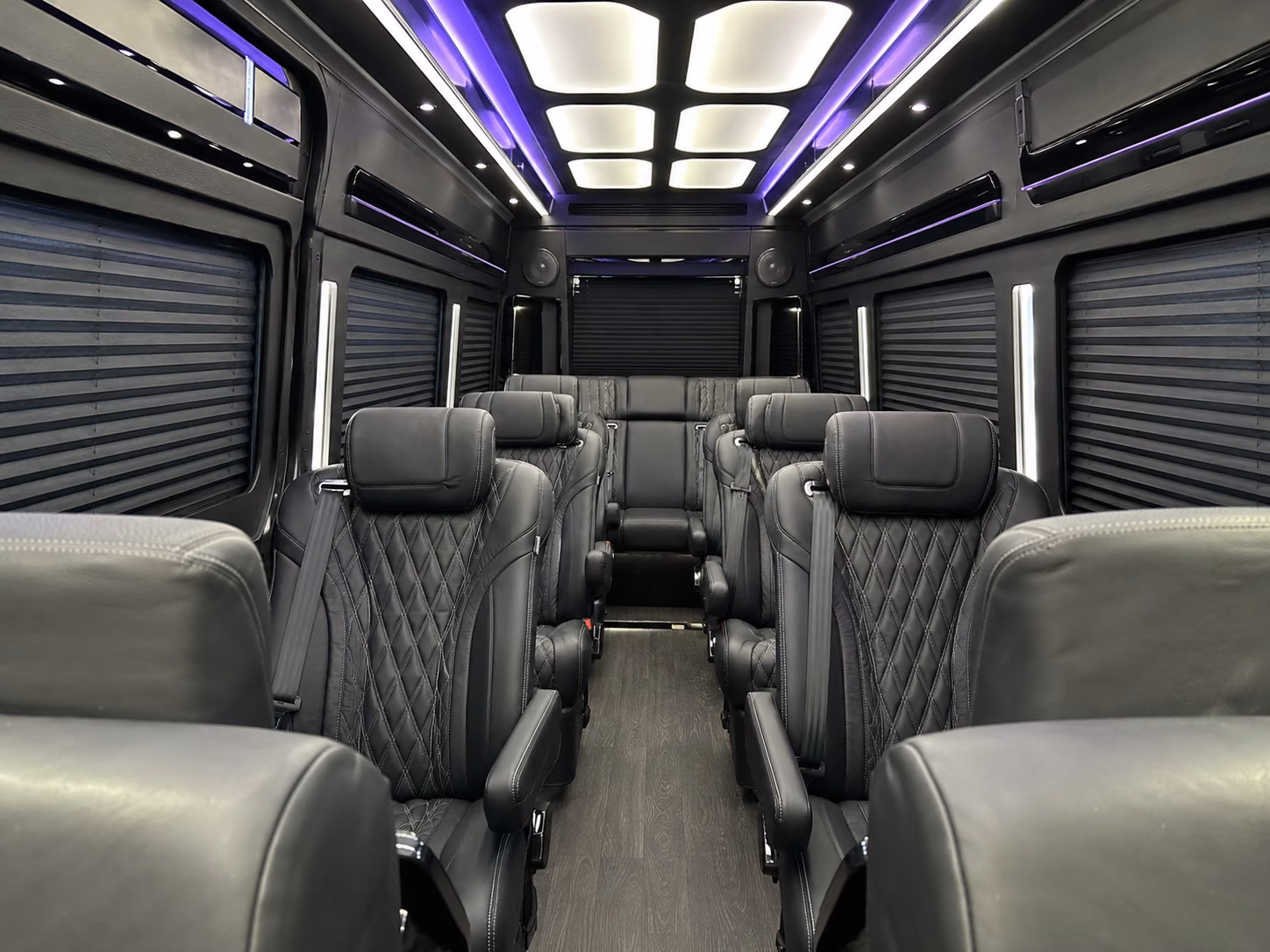 apple valley wedding transportation onboard seating